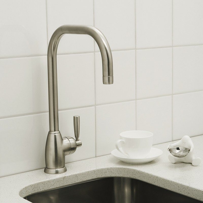 Perrin & Rowe Mimas Single Lever Sink Mixer with U Spout Pewter