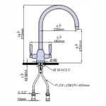 Perrin & Rowe Langbourn Monobloc Sink Mixer Tap Nickel
