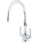 Perrin & Rowe Oberon Sink Mixer with C Spout Pewter