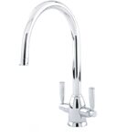 Perrin & Rowe Oberon Sink Mixer with C Spout Pewter