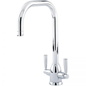 Perrin & Rowe Oberon Sink Mixer with U Spout Chrome
