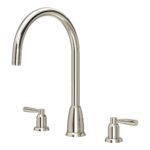 Perrin & Rowe Langbourn 3 Hole Sink Mixer with Levers Nickel