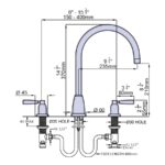 Perrin & Rowe Langbourn 3 Hole Sink Mixer with Levers Nickel