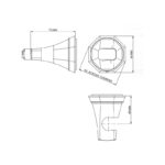 Perrin & Rowe Deco Fixed Parking Bracket Pewter