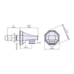 Perrin & Rowe Deco Handshower Wall Outlet Nickel