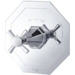 Perrin & Rowe Deco Crosstop Concealed Mixer without Flow Control Nickel