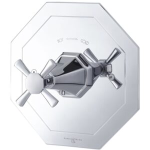 Perrin & Rowe Deco Crosstop Concealed Mixer without Flow Control Nickel