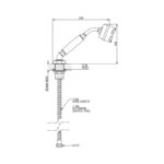 Perrin & Rowe Deco Deck-Mounted Handshower Nickel