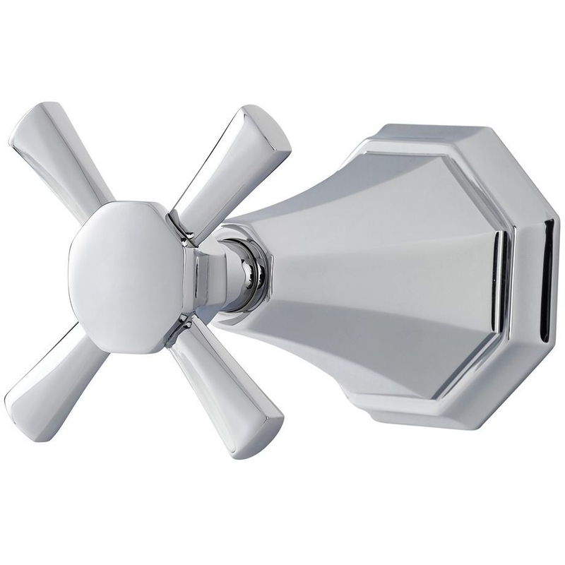 Perrin & Rowe Deco Concealed 1-Inlet, 3-Outlet Shower Diverter, Cross Perrin & Rowe Deco Concealed 1-Inlet, 3-Outlet Shower Diverter, Cross