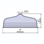 Perrin & Rowe Traditional 12" Shower Rose Nickel