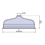 Perrin & Rowe Traditional 8" Shower Rose Nickel