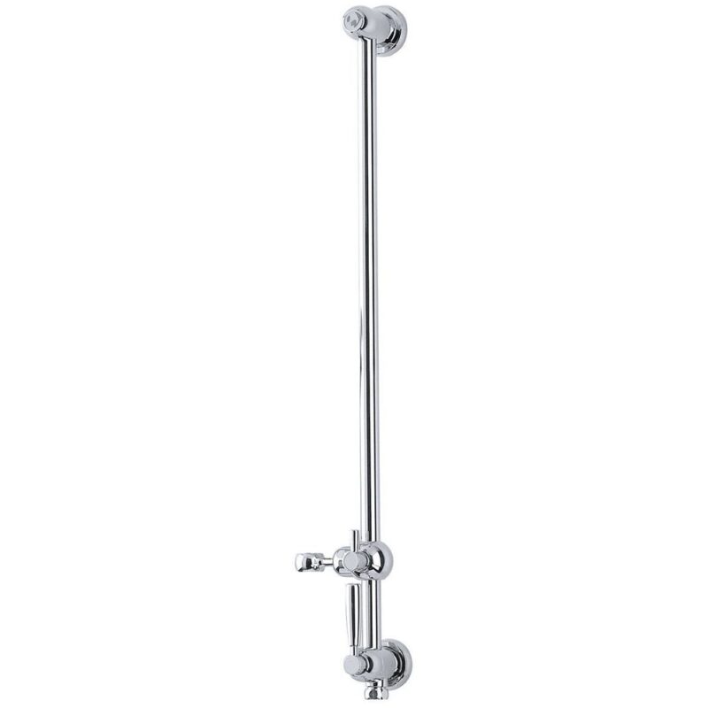 Perrin & Rowe Sliding Rail with Lever Shut-Off Chrome