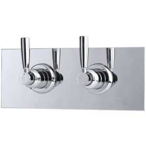 Perrin & Rowe Contemporary Lever Concealed Mixer & Shut-Off Nickel