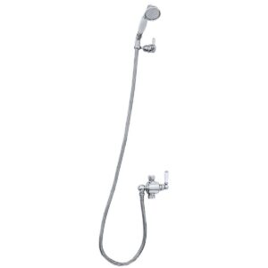 Perrin & Rowe Riser Diverter, Handshower & Hose Set Pewter