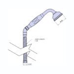 Perrin & Rowe Inclined Handshower on Hose Chrome