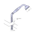 Perrin & Rowe Inclined Handshower on Hose Pewter