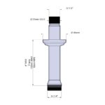 Perrin & Rowe Traditional Ceiling Shower Outlet 100mm Nickel