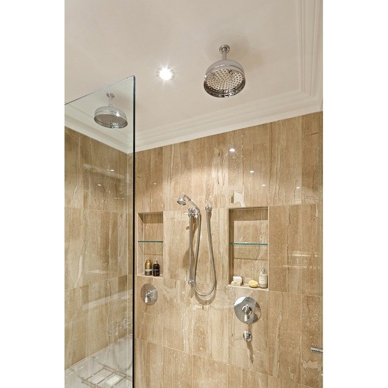 Perrin & Rowe Ceiling Shower Outlet 100mm Pewter