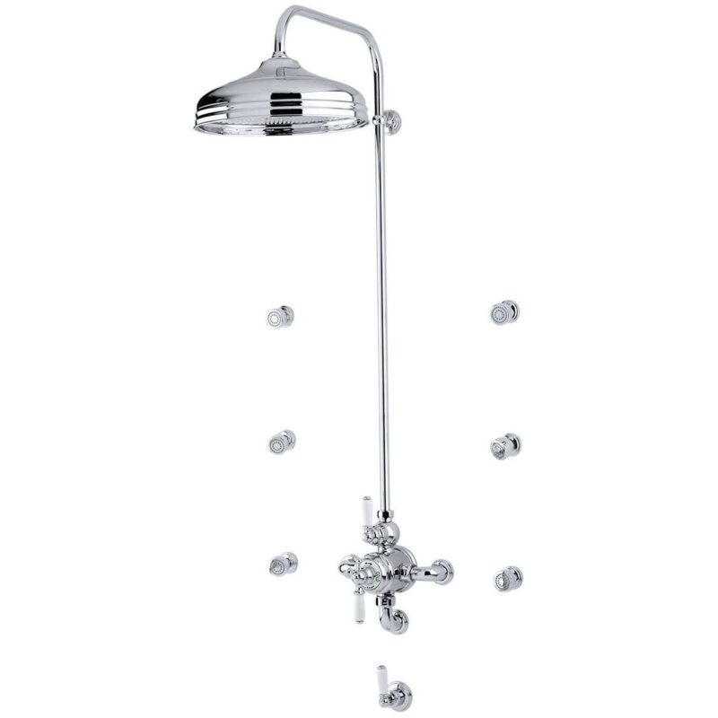 Perrin & Rowe Fixed Riser 800 x 400mm Chrome