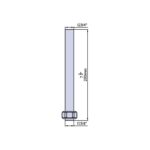 Perrin & Rowe Shower Outlet Connector 200mm Gold