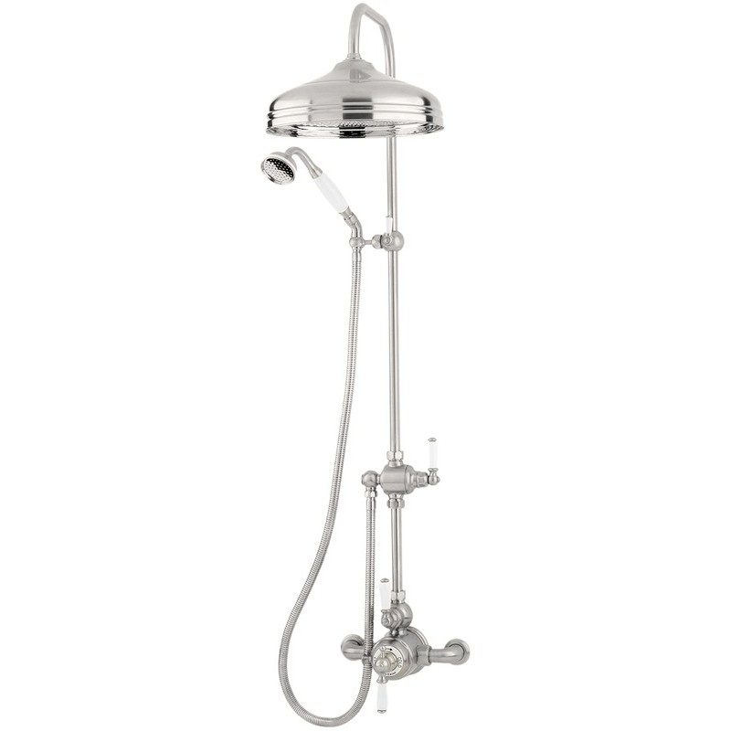 Perrin & Rowe Shower Outlet Connector 200mm Pewter