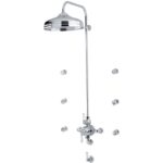 Perrin & Rowe Bath/Shower Mixer Outlet Connector 800mm Nickel