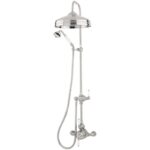 Perrin & Rowe Bath/Shower Mixer Outlet Connector 800mm Pewter