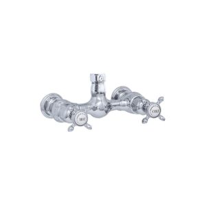 Perrin & Rowe 2 Handle Crosshead Shower Mixer Up Outlet Chrome