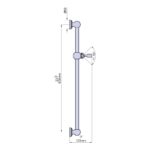 Perrin & Rowe Traditional Sliding Rail Chrome