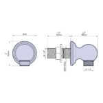Perrin & Rowe Traditional Wall Outlet Chrome