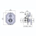 Perrin & Rowe Traditional Concealed Thermostatic Shower Mixer Nickel
