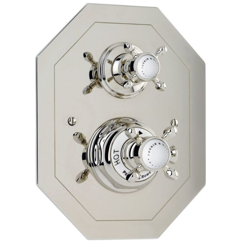 Perrin & Rowe Traditional Concealed Thermostatic Shower Mixer, Cross Perrin & Rowe Traditional Concealed Thermostatic Shower Mixer, Cross