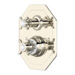 Perrin & Rowe Traditional Crosstop Concealed Shower Mixer Nickel