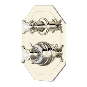 Perrin & Rowe Traditional Crosstop Concealed Shower Mixer Nickel