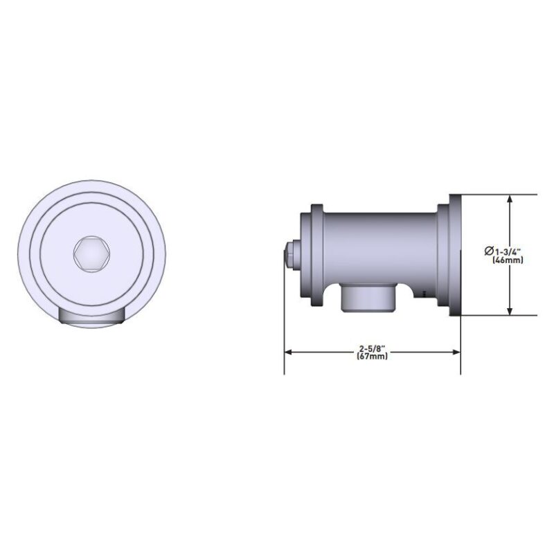 Perrin & Rowe Armstrong Wall Outlet Nickel