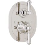 Perrin & Rowe Georgian Lever Concealed Thermostatic Shower, Oval