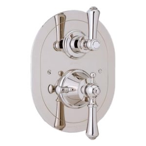 Perrin & Rowe Georgian Lever Concealed Thermostatic Shower, Oval