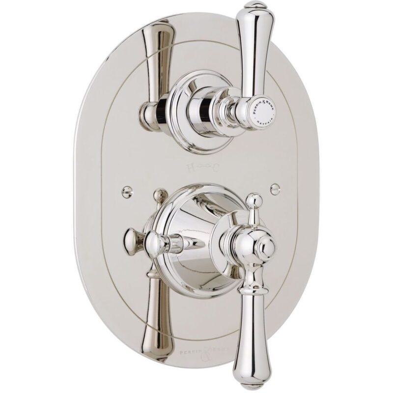 Perrin & Rowe Georgian Lever Concealed Thermostatic Shower, Oval