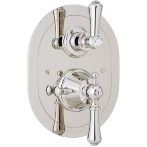 Perrin & Rowe Georgian Lever Concealed Shower Mixer Pewter