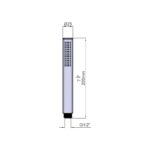 Perrin & Rowe Langbourn Pencil Handshower Chrome