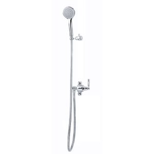 Perrin & Rowe Riser Diverter, Sliding Bracket & Hose Pewter