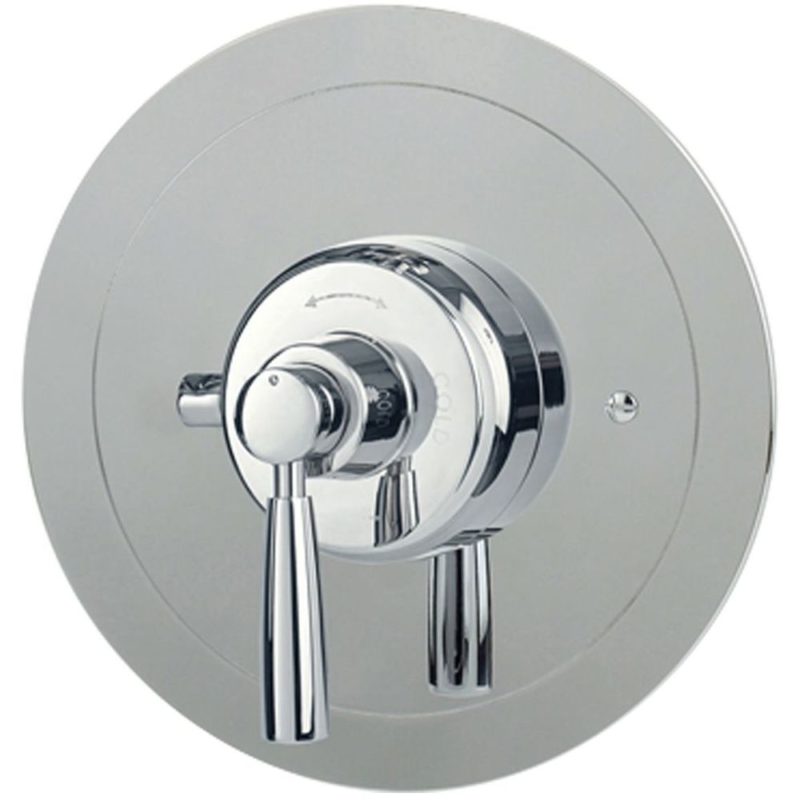 Perrin & Rowe Contemporary Lever Concealed Shower Mixer Pewter