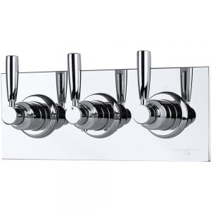 Perrin & Rowe Thermostatic Mixer with 2 Shut-Off Valves Chrome