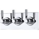 Perrin & Rowe Contemporary Lever Concealed Mixer with 2 Valves Pewter