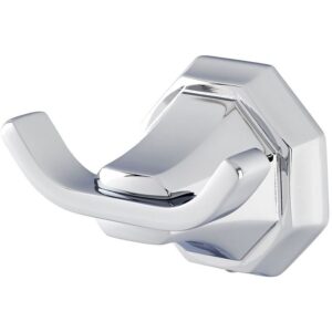 Perrin & Rowe Deco Twin Robe Hook Pewter
