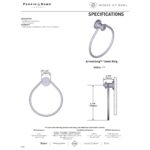 Perrin & Rowe Armstrong Towel Ring Nickel