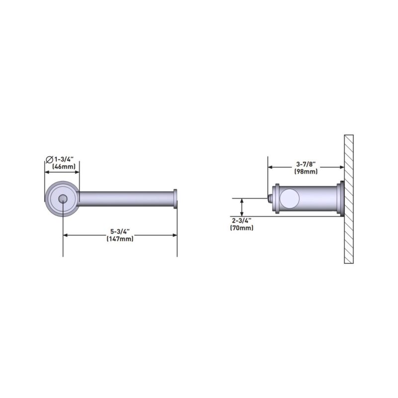 Perrin & Rowe Armstrong Toilet Paper Holder Nickel