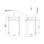 Perrin & Rowe Victorian Basin Stand Chrome