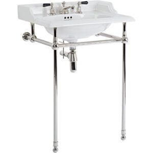 Perrin & Rowe Victorian Basin Stand Nickel