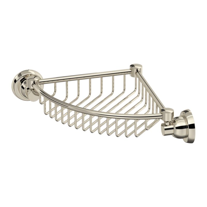 Perrin & Rowe Langbourn Corner Basket Nickel